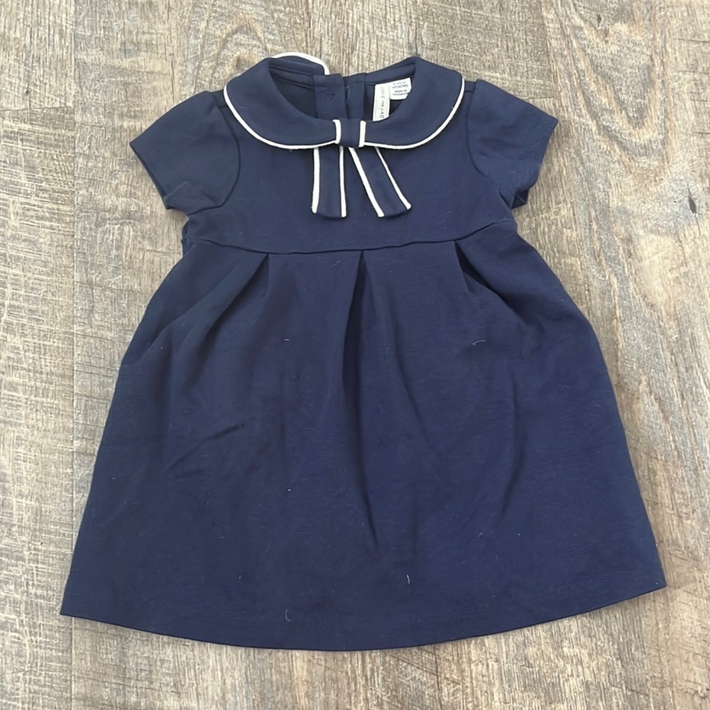 Janie and Jack Marine Bow Ponte Dress - NEW